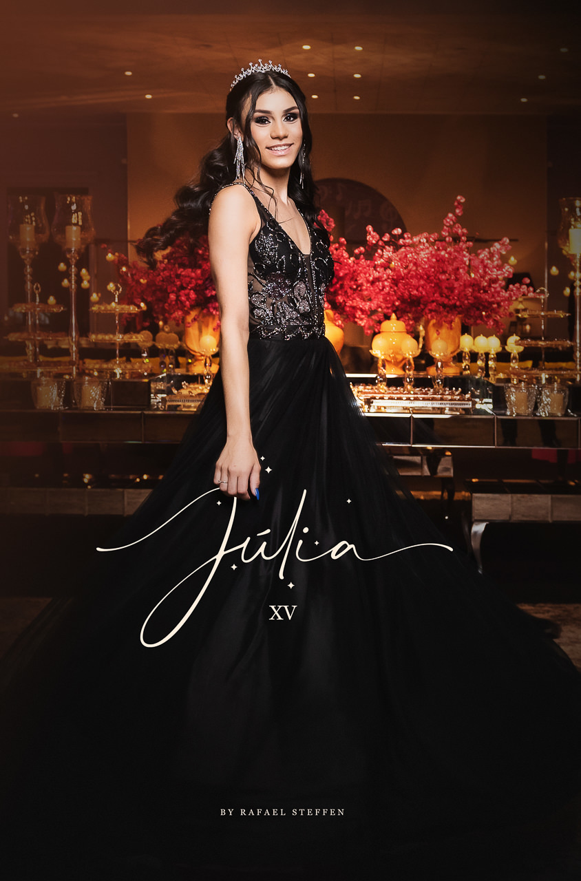 Capa do álbum da festa de quinze anos da Júlia Graziani em Brasília fotografado por Rafael Steffen Fotografia