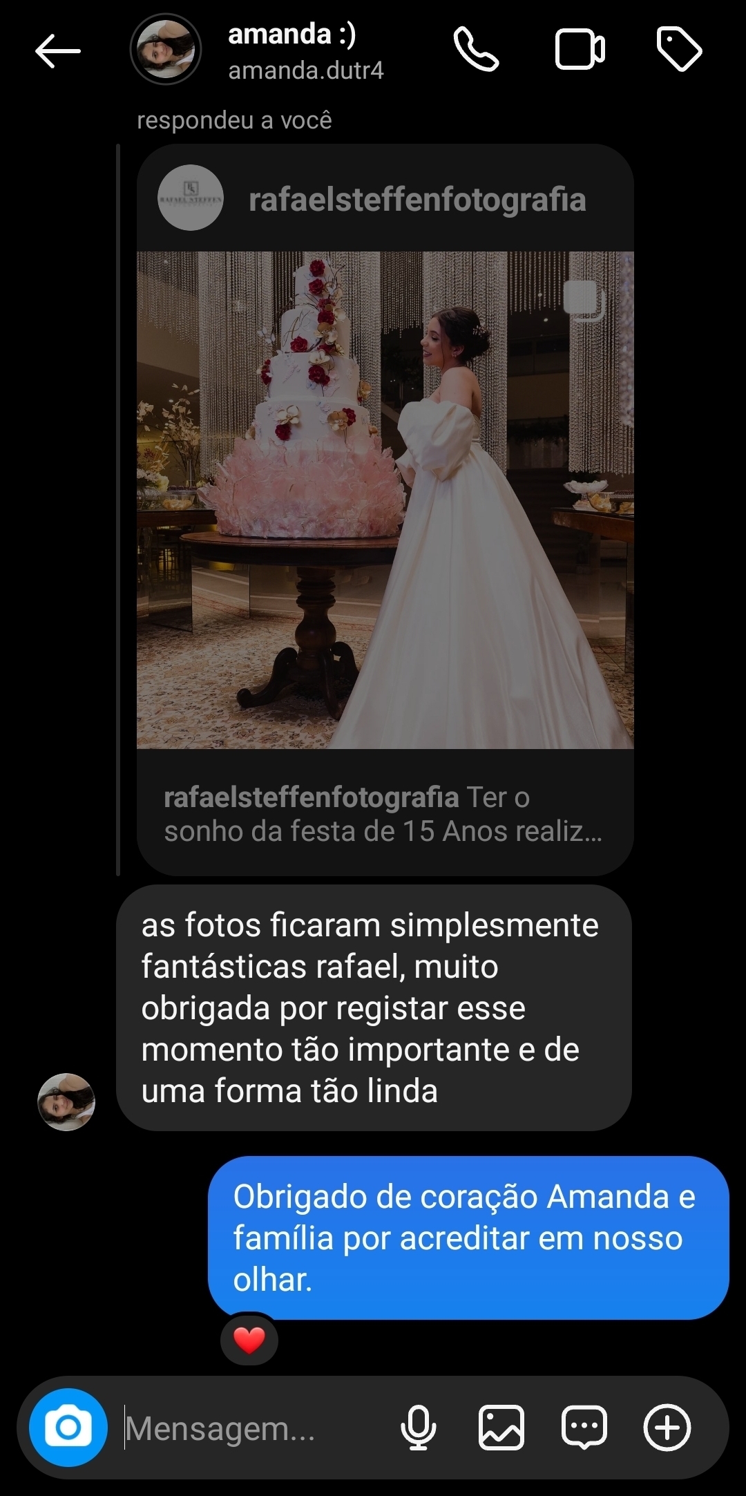 Depoimento Festa 15 Anos Amanda realizada no Porto Real Beira Lago em Brasília - DF. 