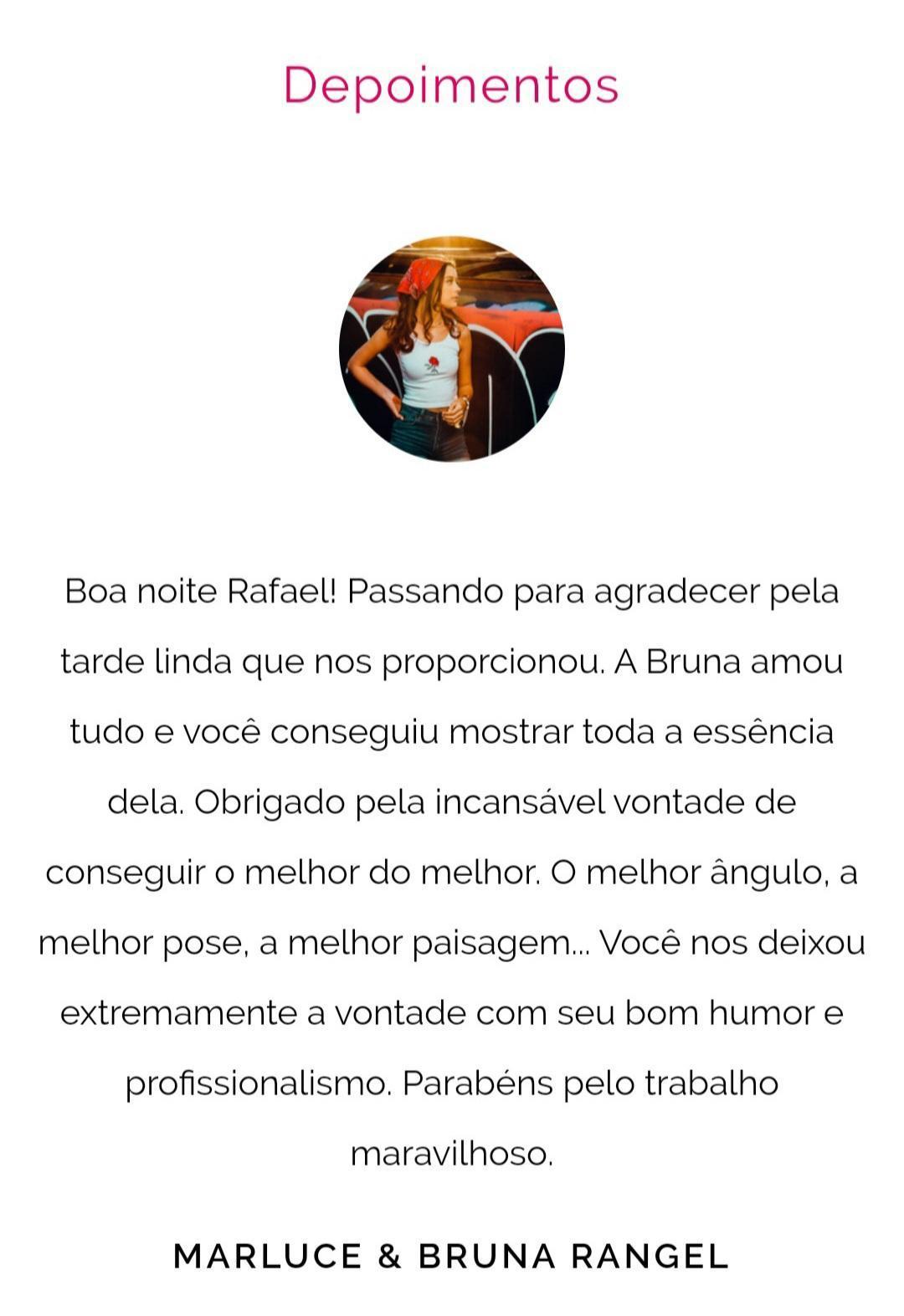 depoimento ensaio de 15 anos.