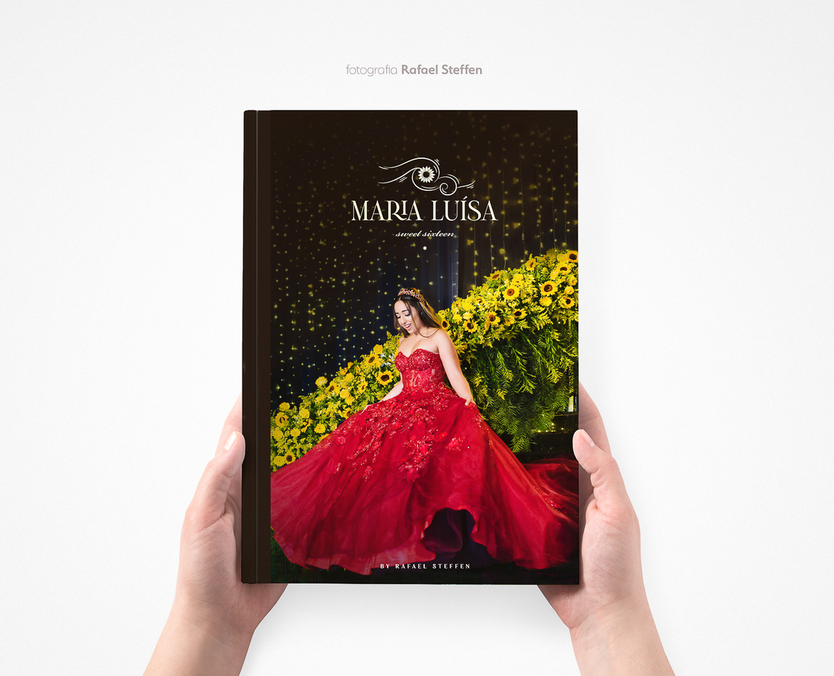 Capa do Álbum da Festa de Quinze Anos da Maria Luísa no Dúnia City Hall em Brasília DF.
