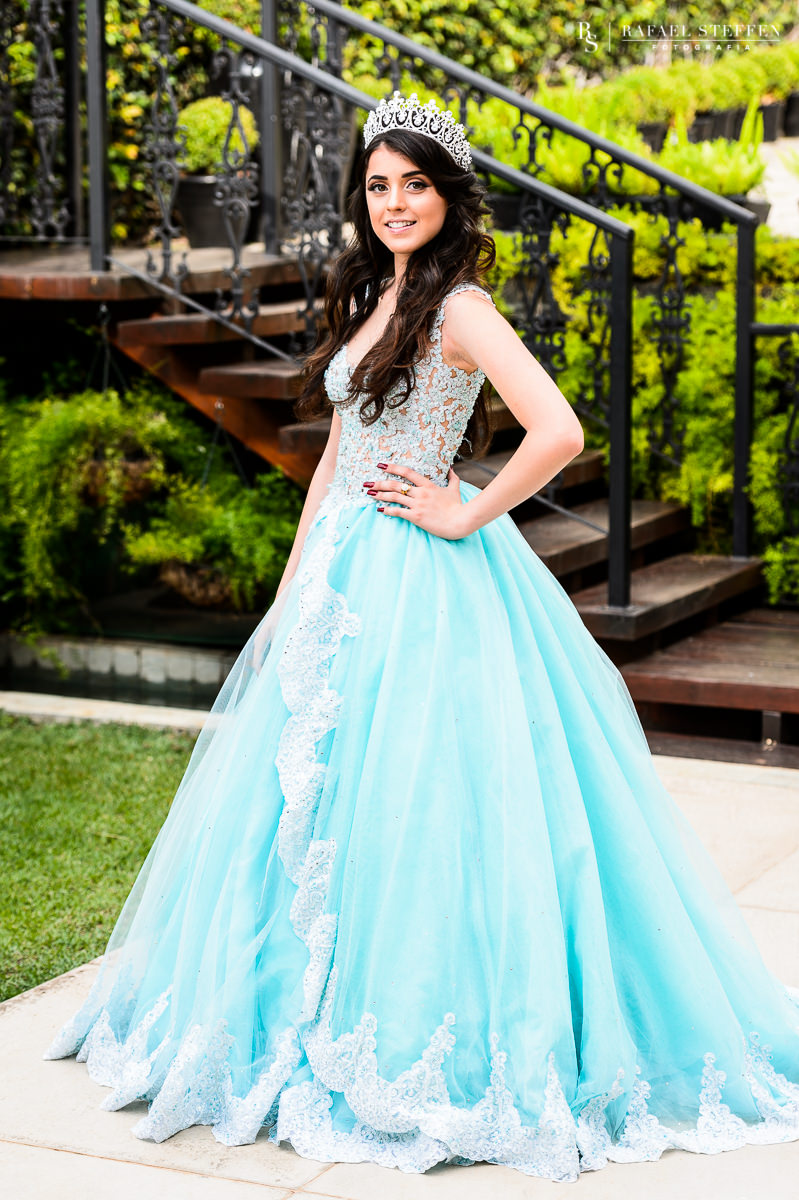 15 Anos Ensaio Externo Vestido Completo