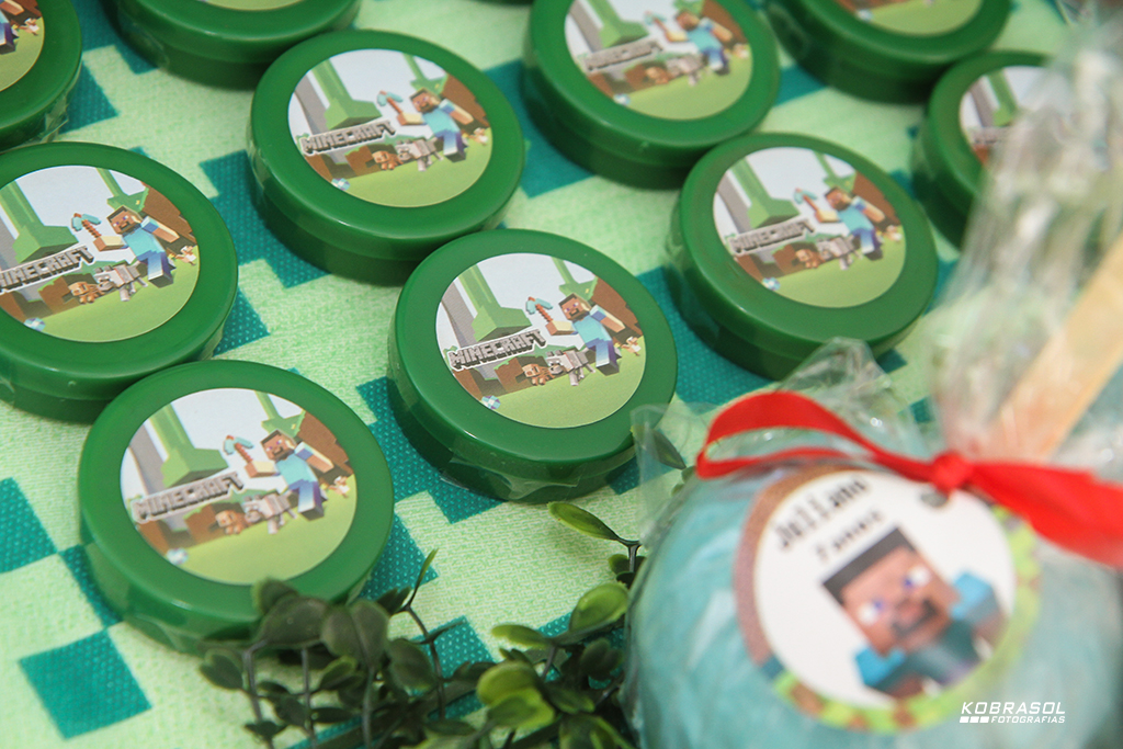 seteanos, seteaninhos, fotografiainfantil, fotodefesta, festainfantil, minecraft