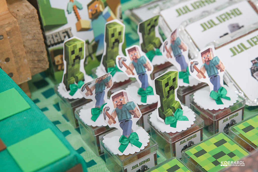 seteanos, seteaninhos, fotografiainfantil, fotodefesta, festainfantil, minecraft