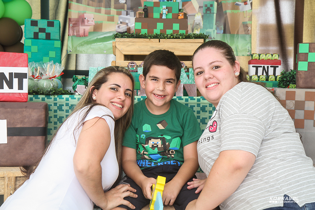 seteanos, seteaninhos, fotografiainfantil, fotodefesta, festainfantil, minecraft