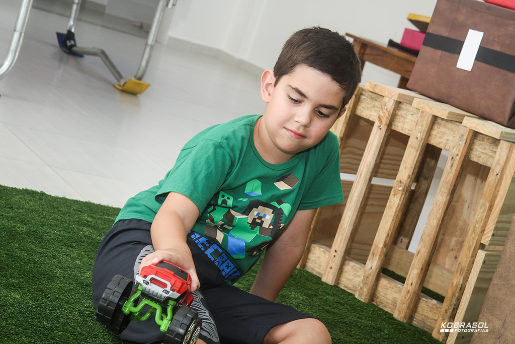 seteanos, seteaninhos, fotografiainfantil, fotodefesta, festainfantil, minecraft
