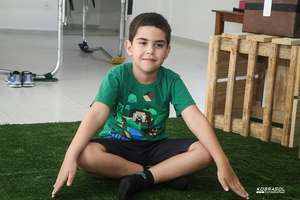 seteanos, seteaninhos, fotografiainfantil, fotodefesta, festainfantil, minecraft