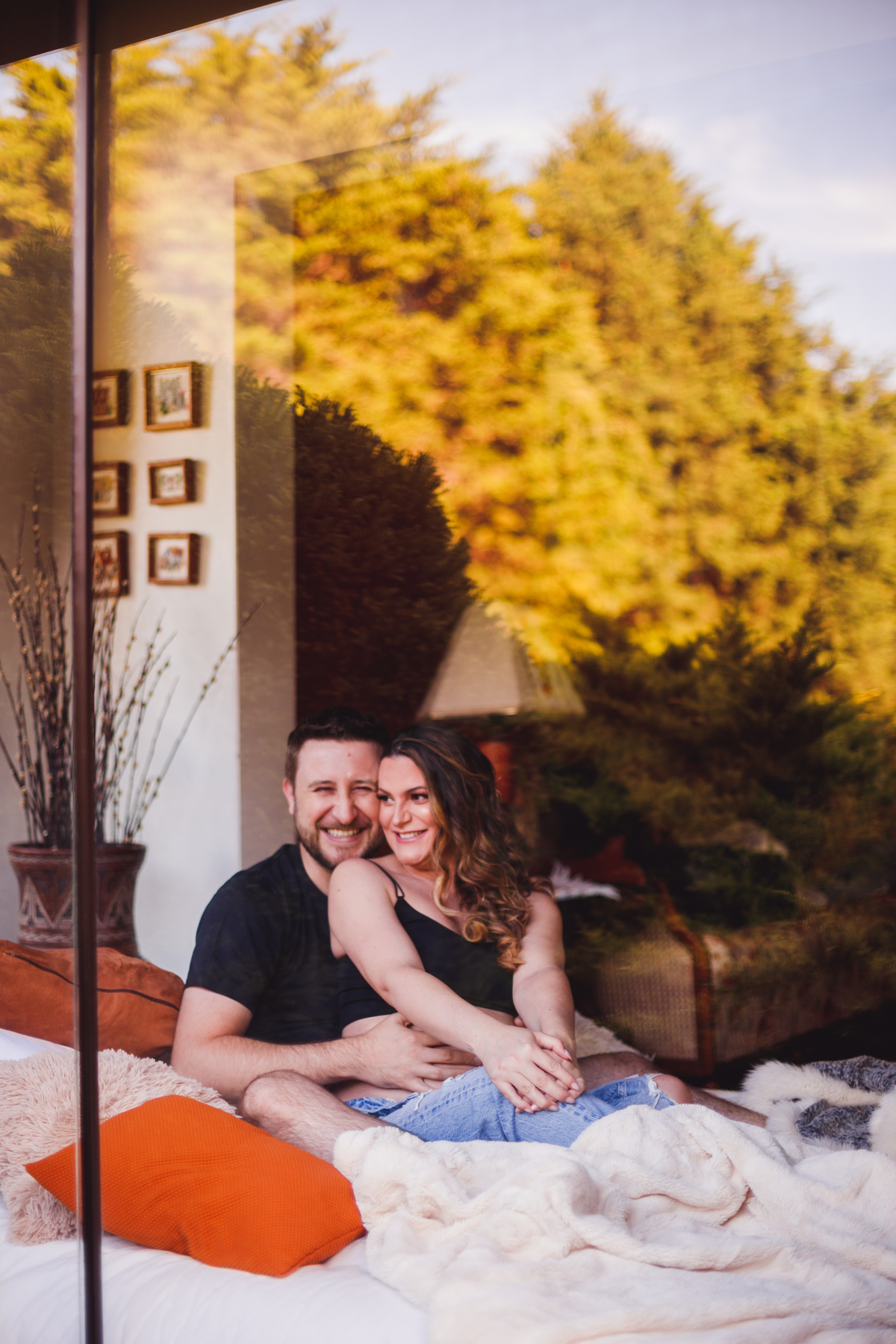 fotografa familia curitiba - gestante externo chácara por do sol