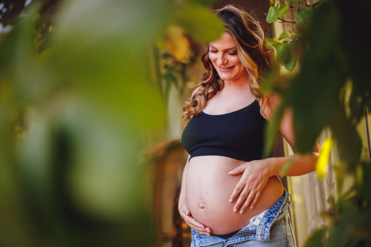 fotografa familia curitiba - gestante externo chácara por do sol