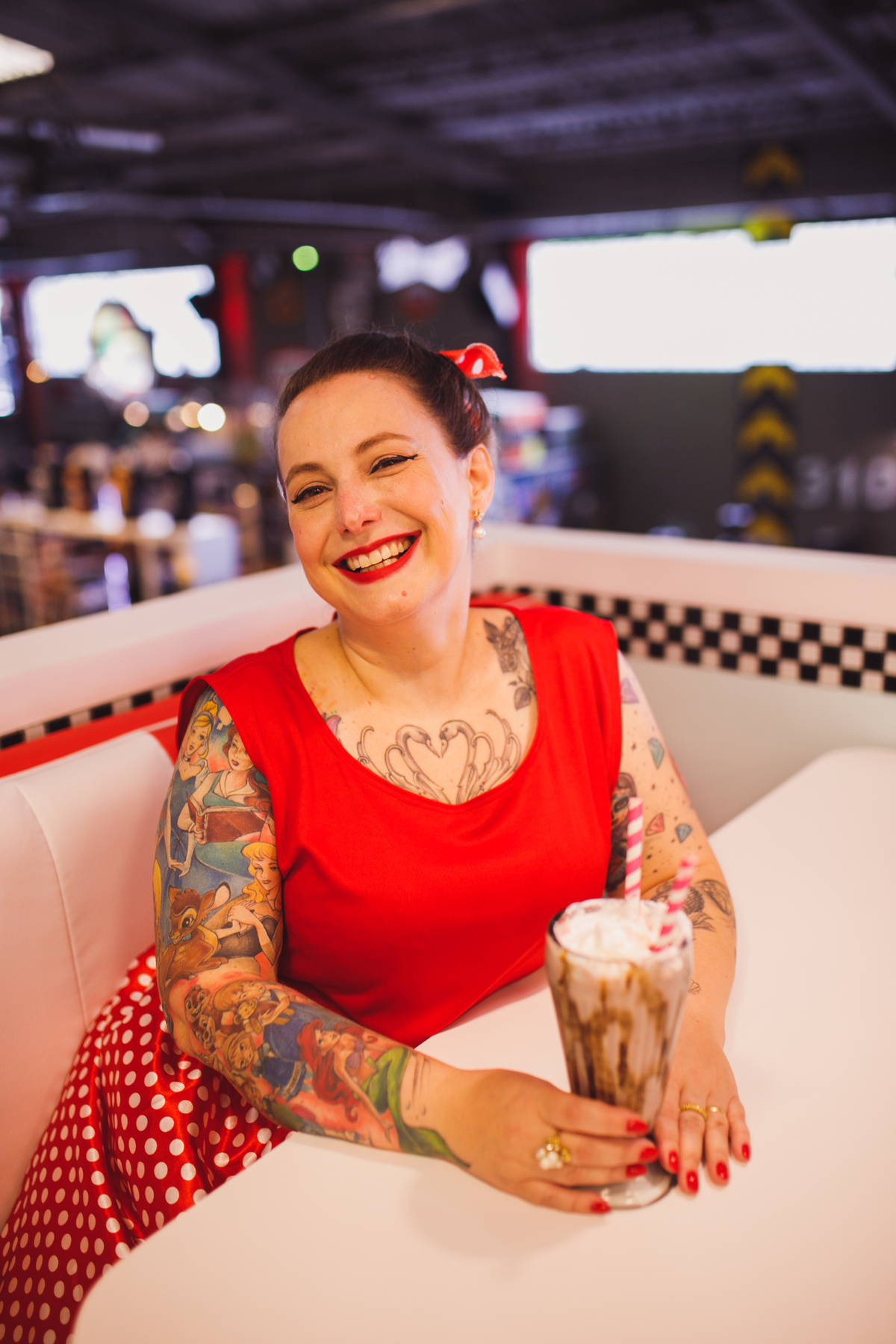 fotografa familia curitiba - dia das mães lanchonete anos80