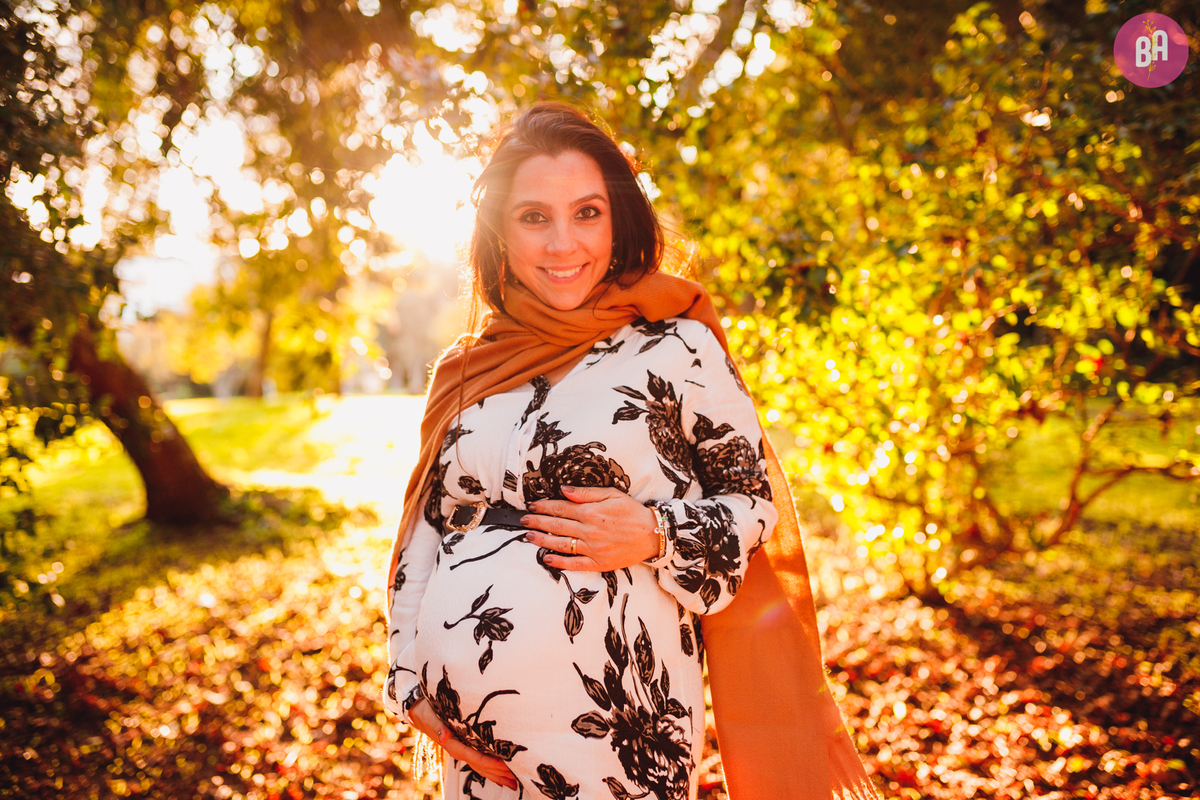 fotografa familia curitiba - ensaio gestante externo bosque papa outono 