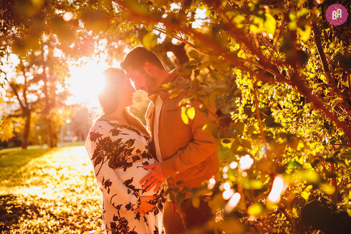 fotografa familia curitiba - ensaio gestante externo bosque papa outono 
