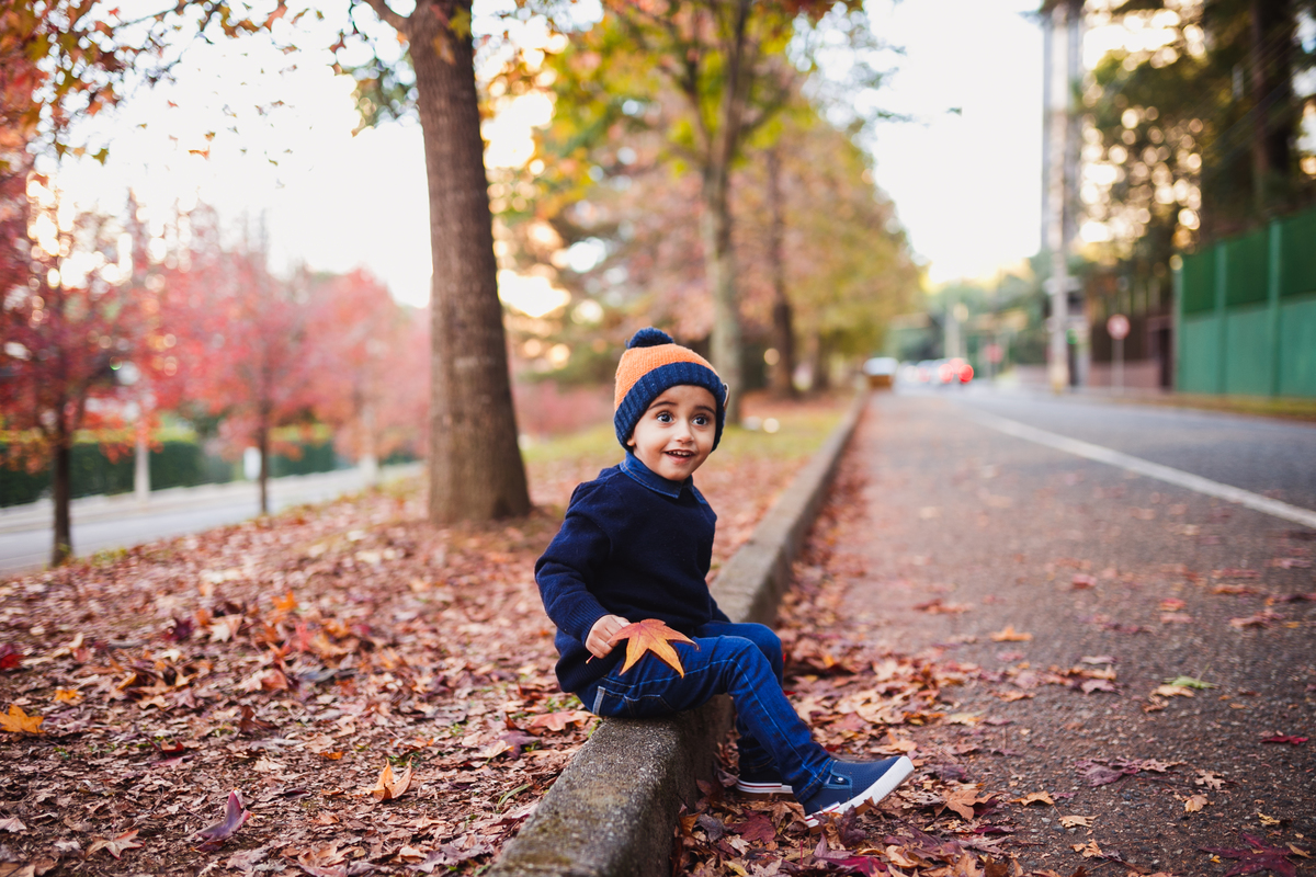 fotografa familia curitiba - outono onibus vermelhão 
