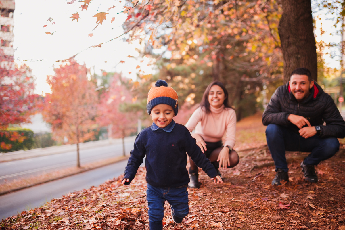 fotografa familia curitiba - outono onibus vermelhão 
