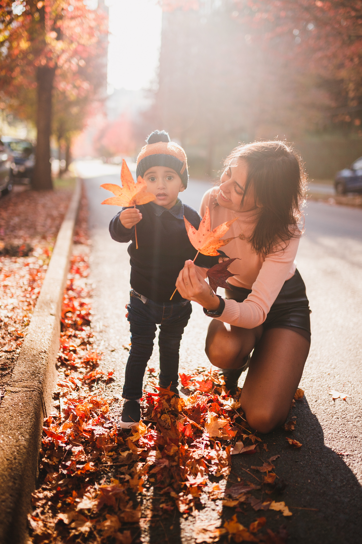 fotografa familia curitiba - outono onibus vermelhão 