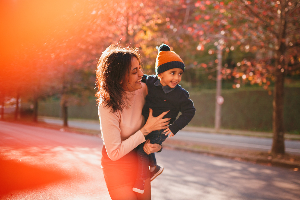 fotografa familia curitiba - outono onibus vermelhão 