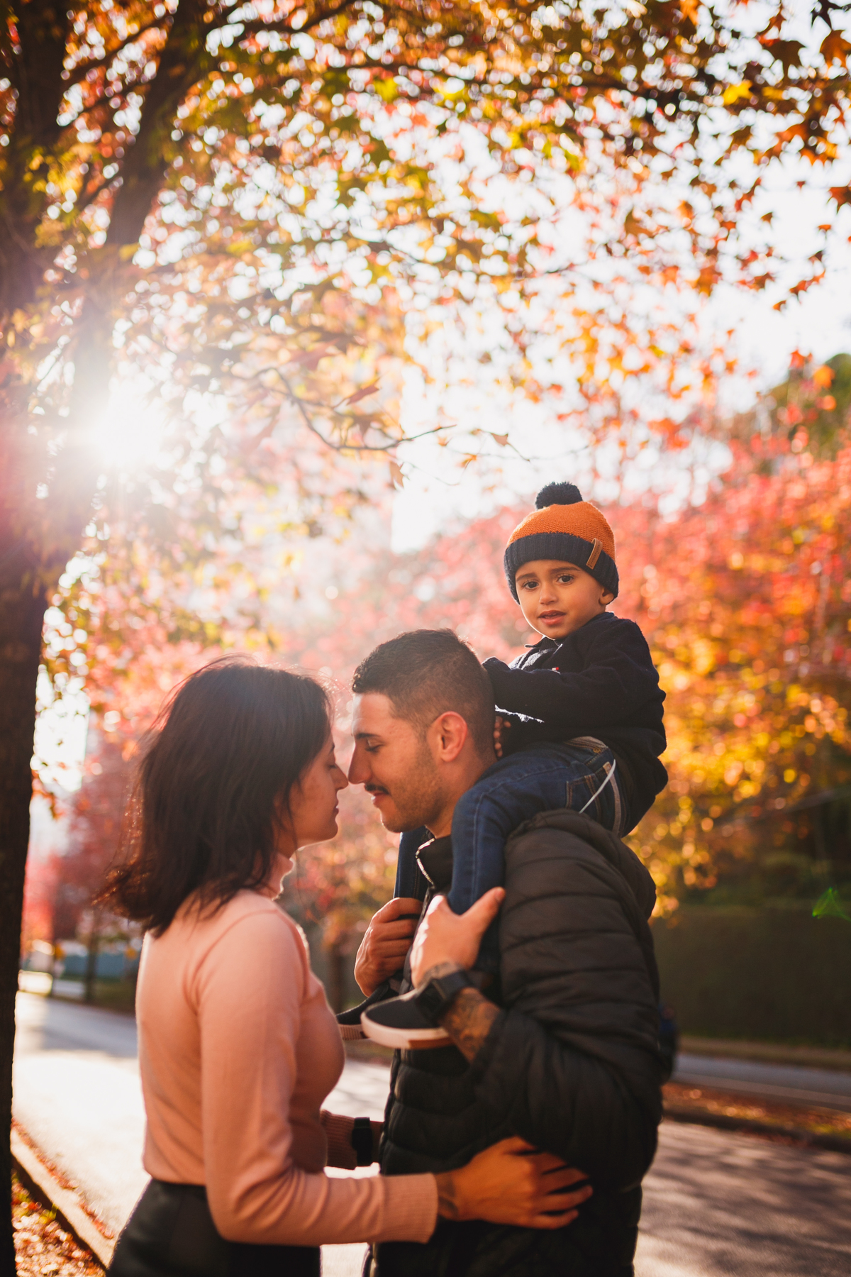 fotografa familia curitiba - outono onibus vermelhão 