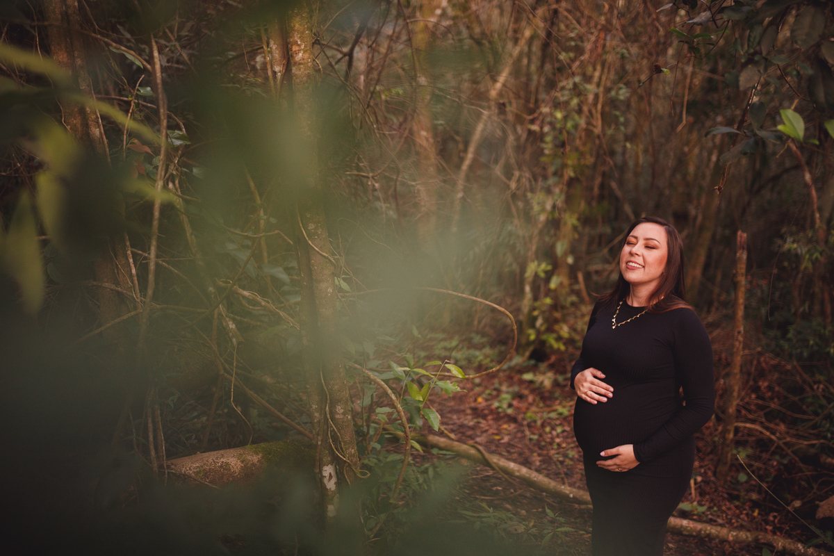 fotografa familia curitiba - gestante morro do cal montanha por do sol