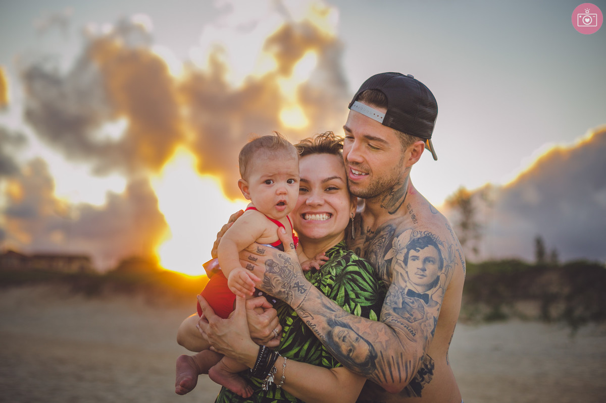 sophie 7 meses praia