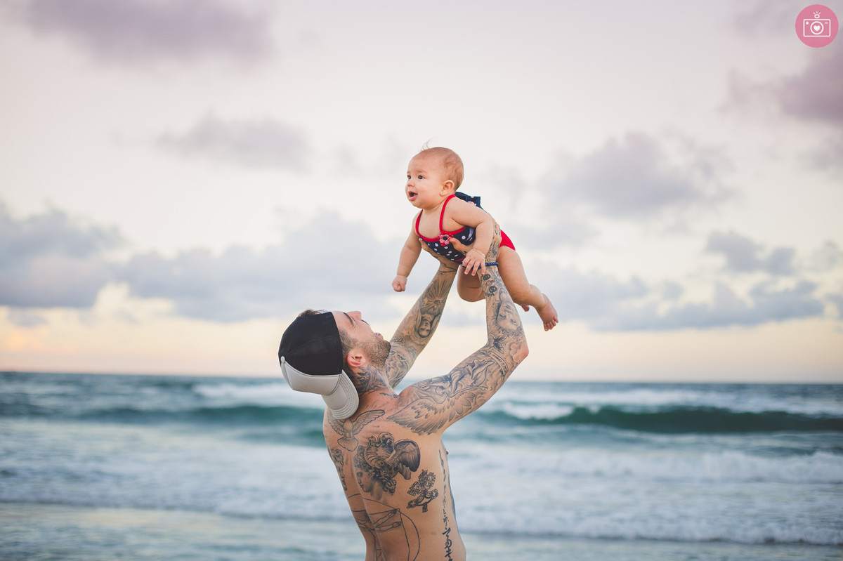 sophie 7 meses praia