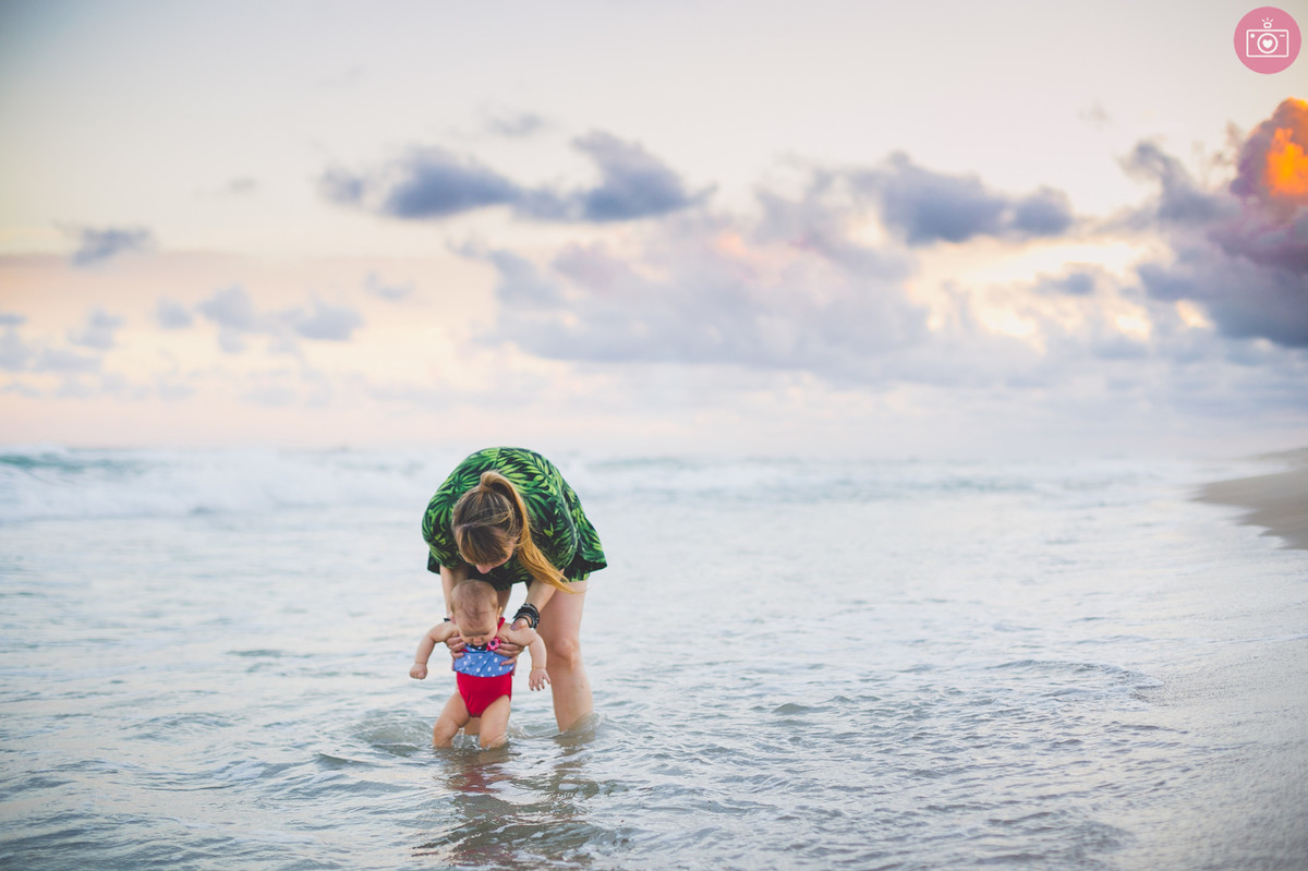 sophie 7 meses praia