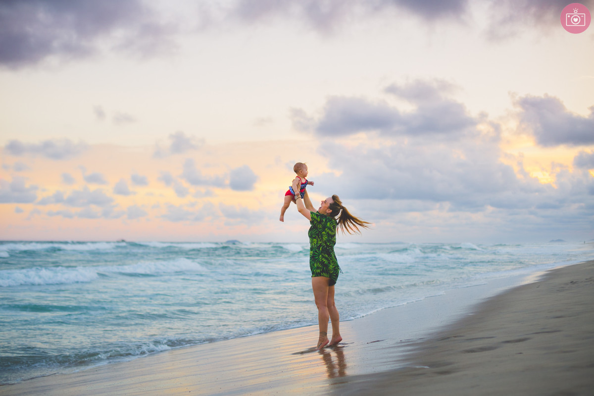 sophie 7 meses praia