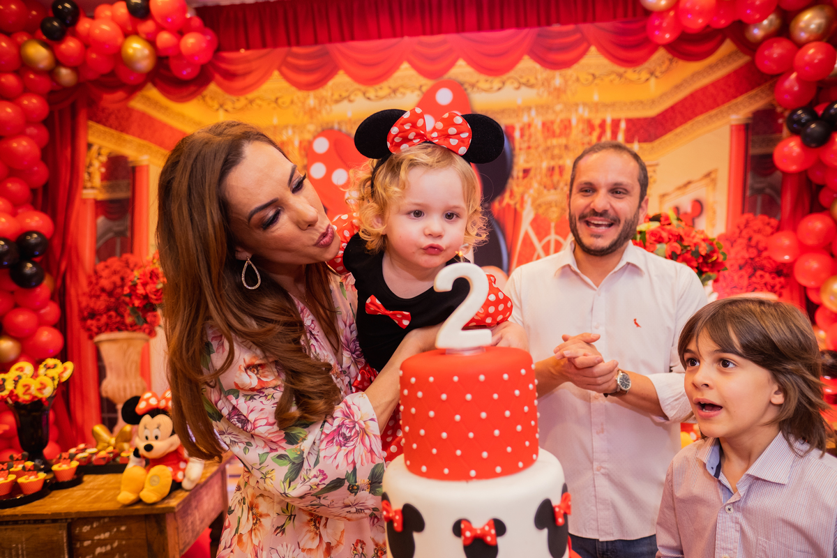 Fotografa familia Curitiba - Aniversario infantil menina Minnie 