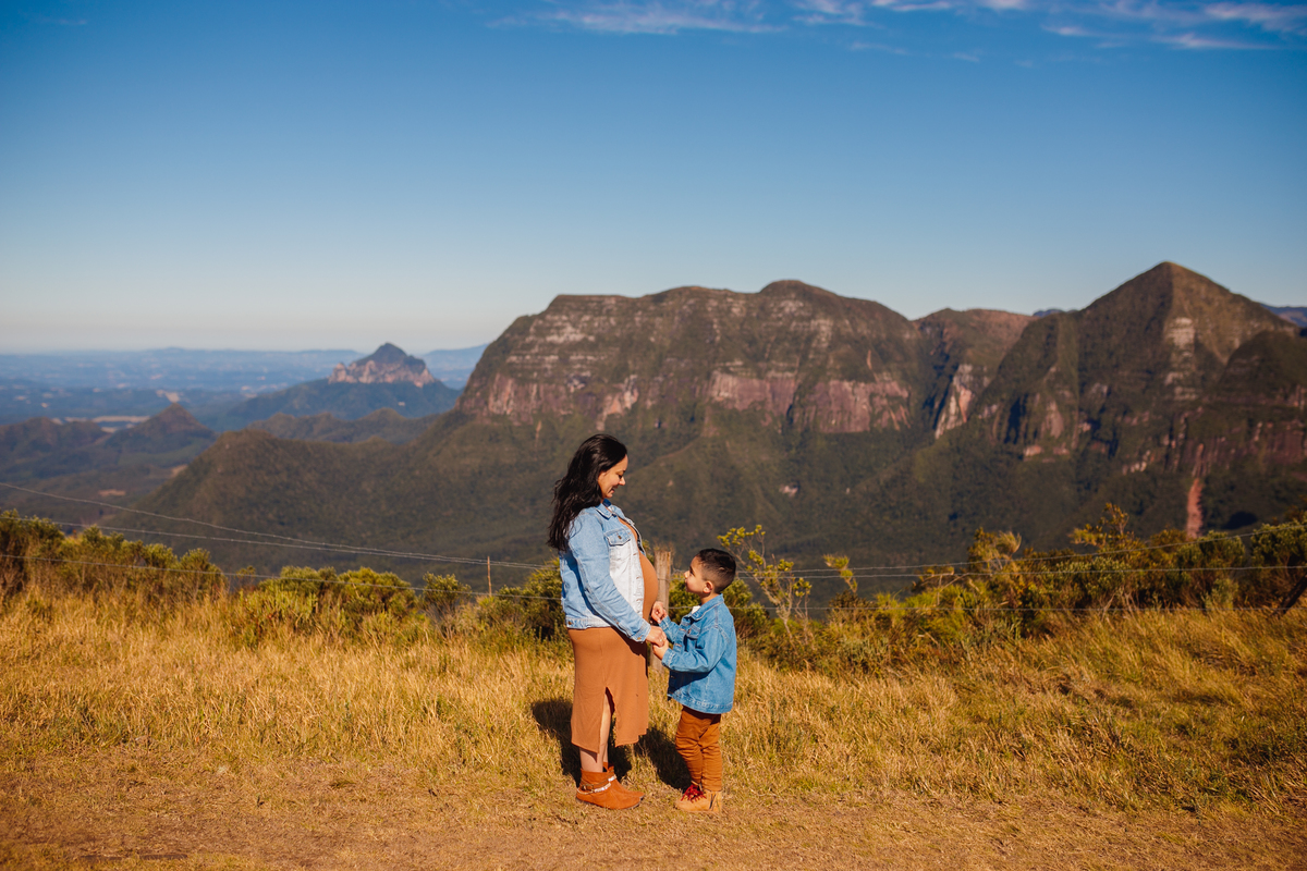 Fotografa familia Curitiba - Ensaio externo Urubici Gestante Serra Catarinense 
