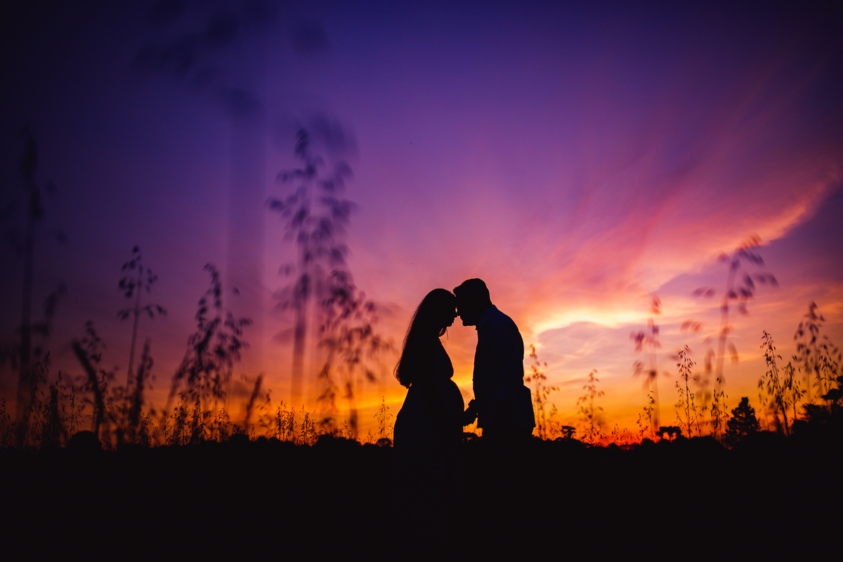 Fotografa familia curitiba - ensaio externo por do sol gestante 