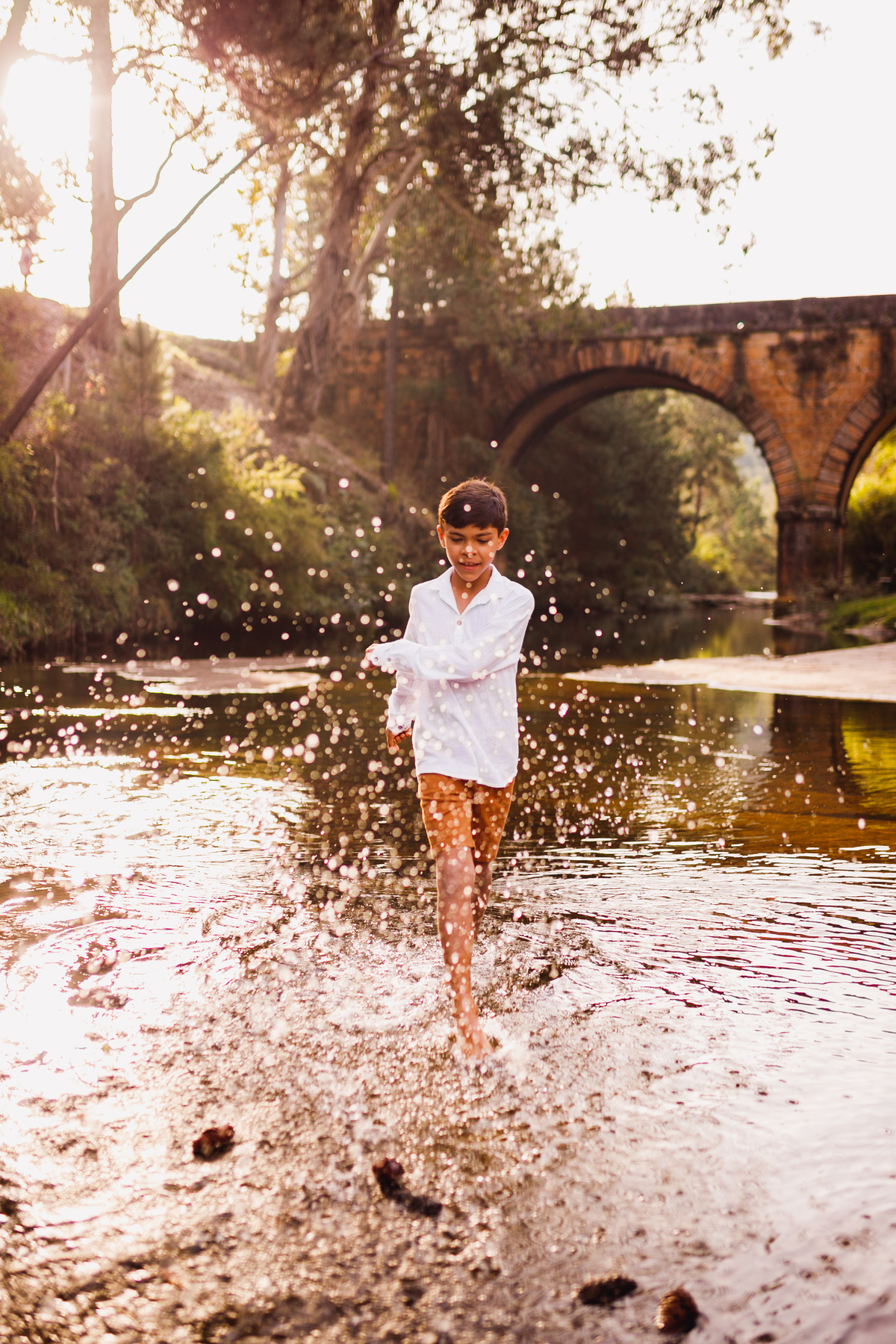 Fotografa familia curitiba - ensaio externo por do sol gestante 