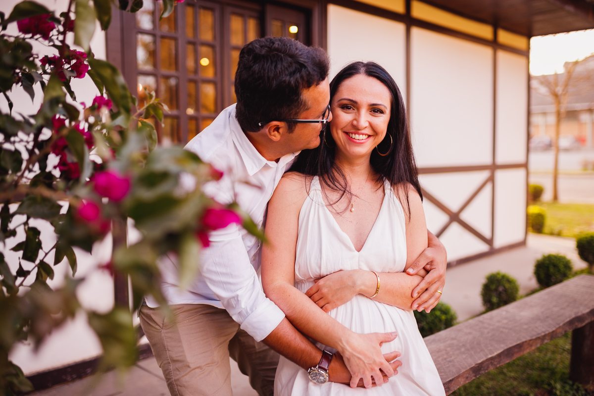 Fotografa familia curitiba - ensaio externo por do sol gestante 