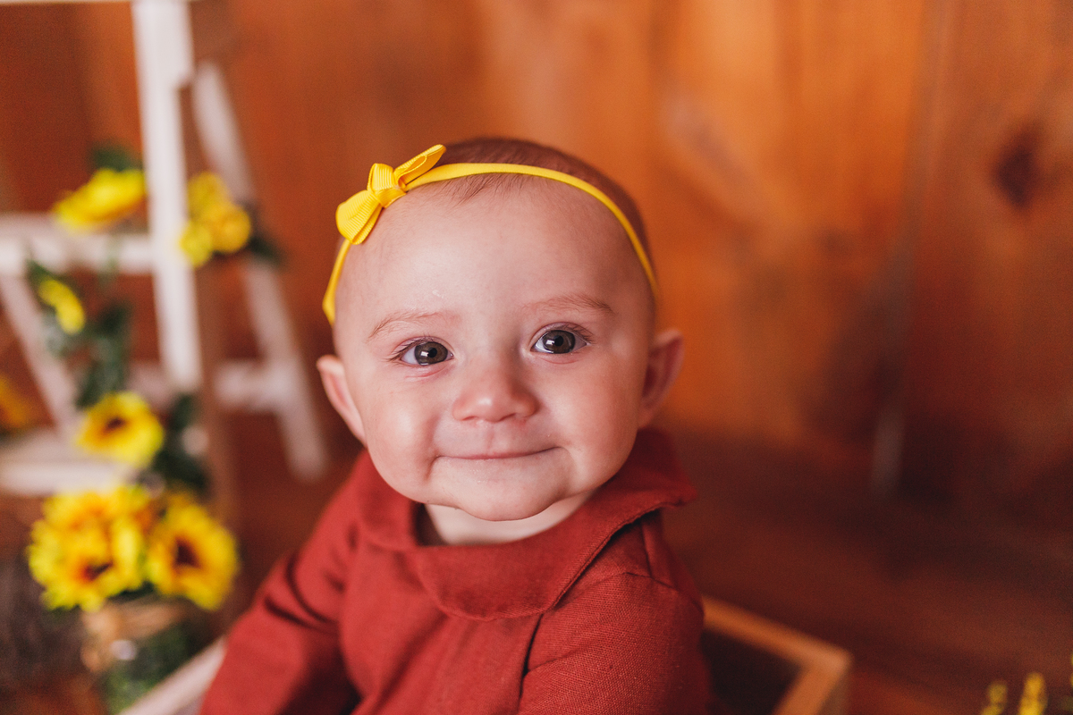 Fotografa familia Curitiba - ensaio estúdio bebe menina 