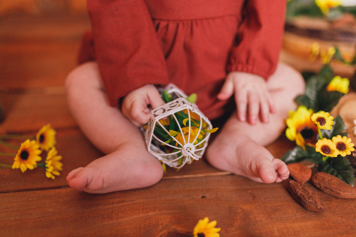 Fotografa familia Curitiba - ensaio estúdio bebe menina 