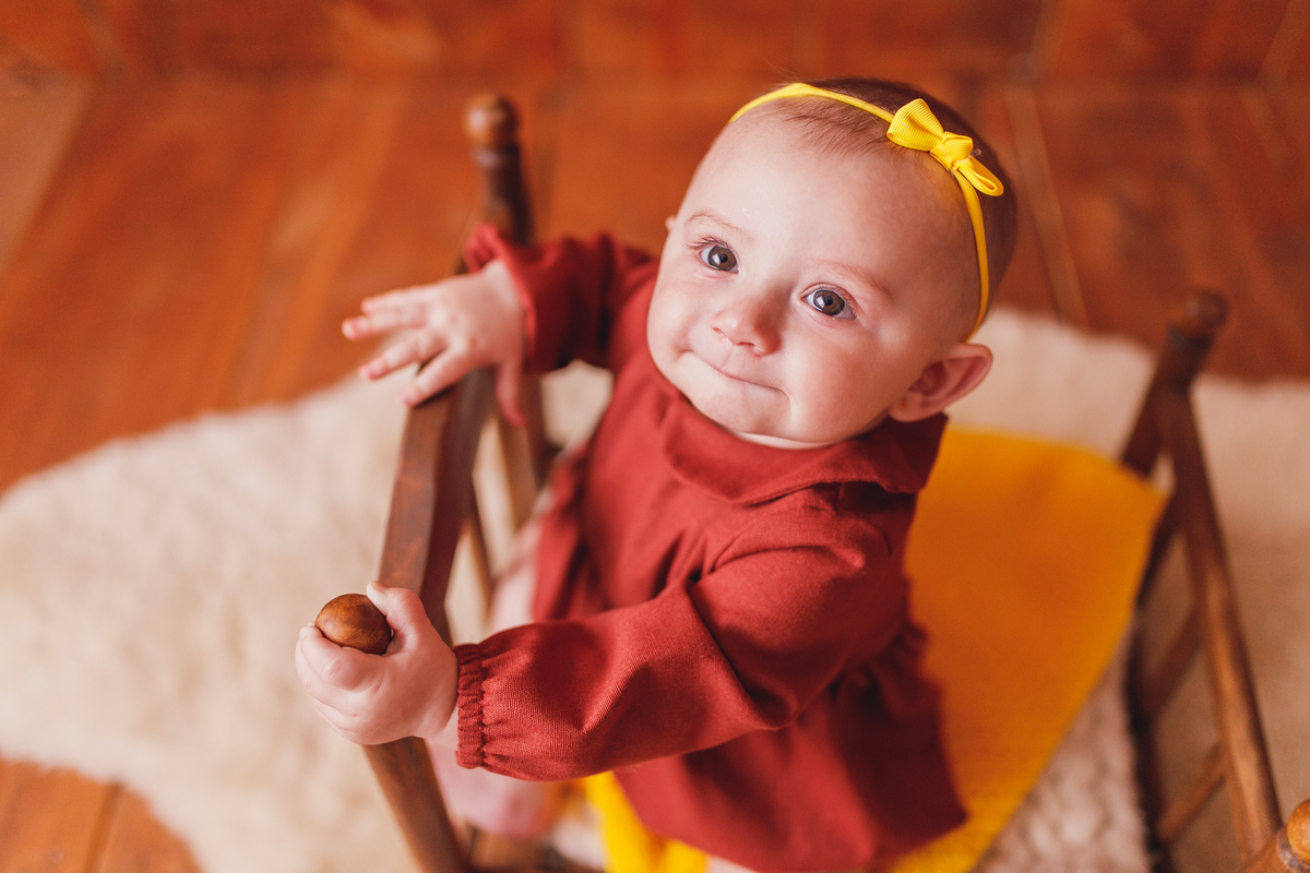 Fotografa familia Curitiba - ensaio estúdio bebe menina 