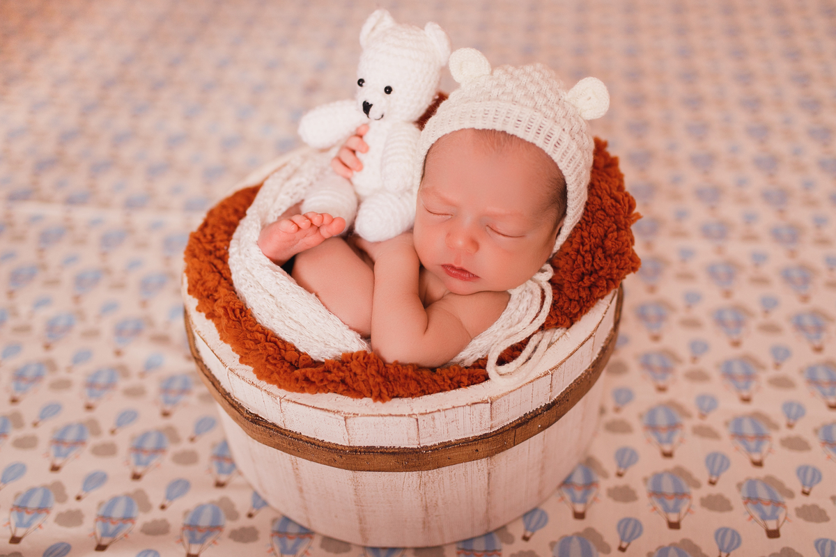 Fotografa familia Curitiba - Ensaio newborn estudio bebe menino