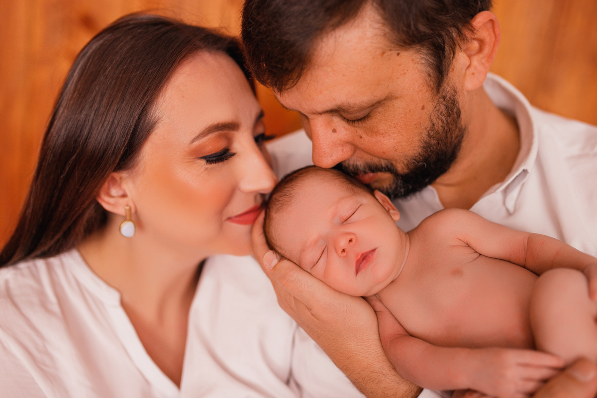 Fotografa familia Curitiba - Ensaio newborn estudio bebe menino