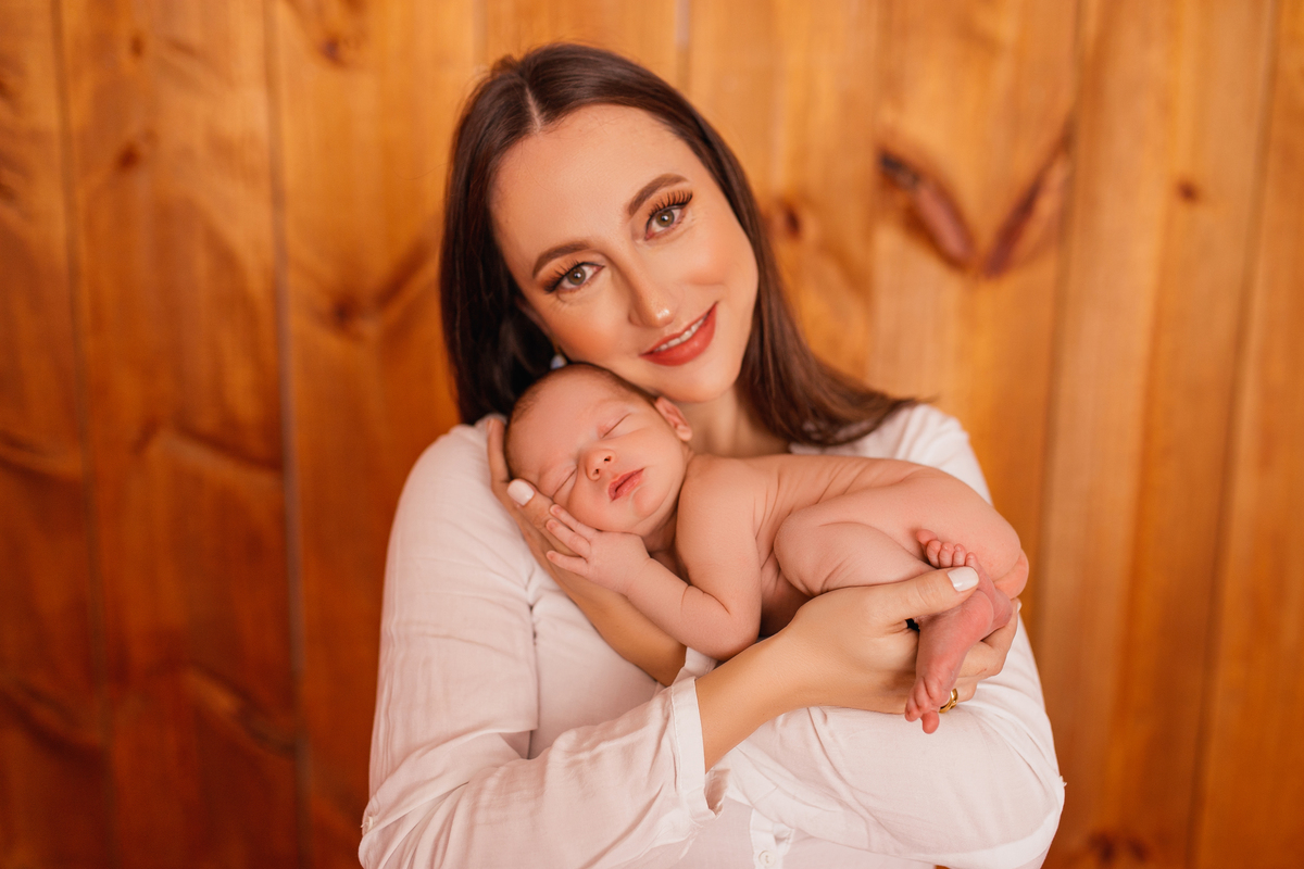 Fotografa familia Curitiba - Ensaio newborn estudio bebe menino