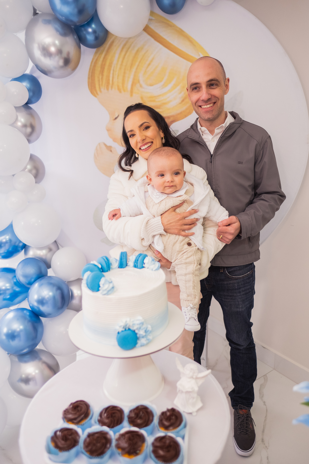 Fotografa Família Curitiba - Batizado menino igreja católica 