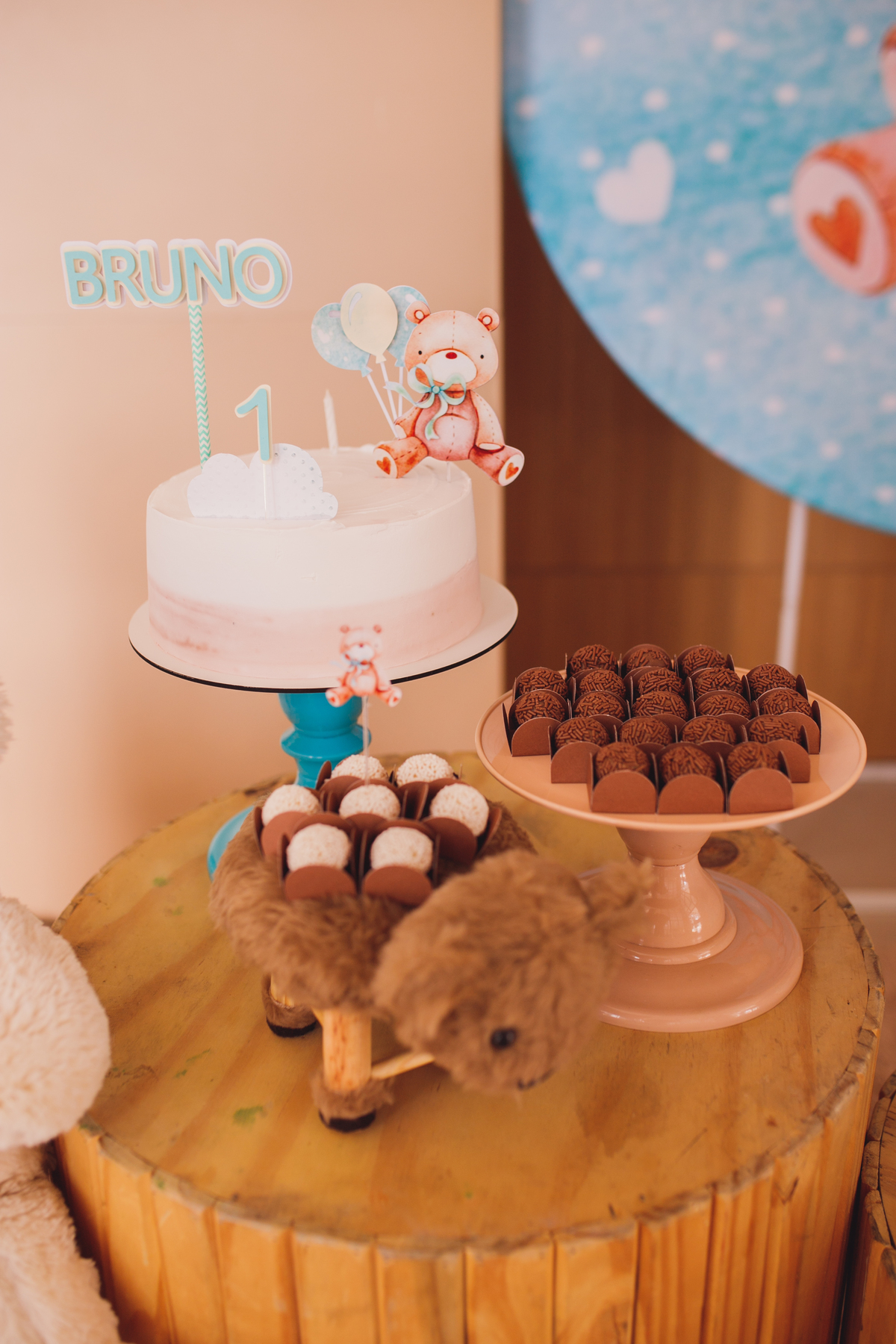 Fotografa familia Curitiba - aniversario bebe menino salao ursinho 