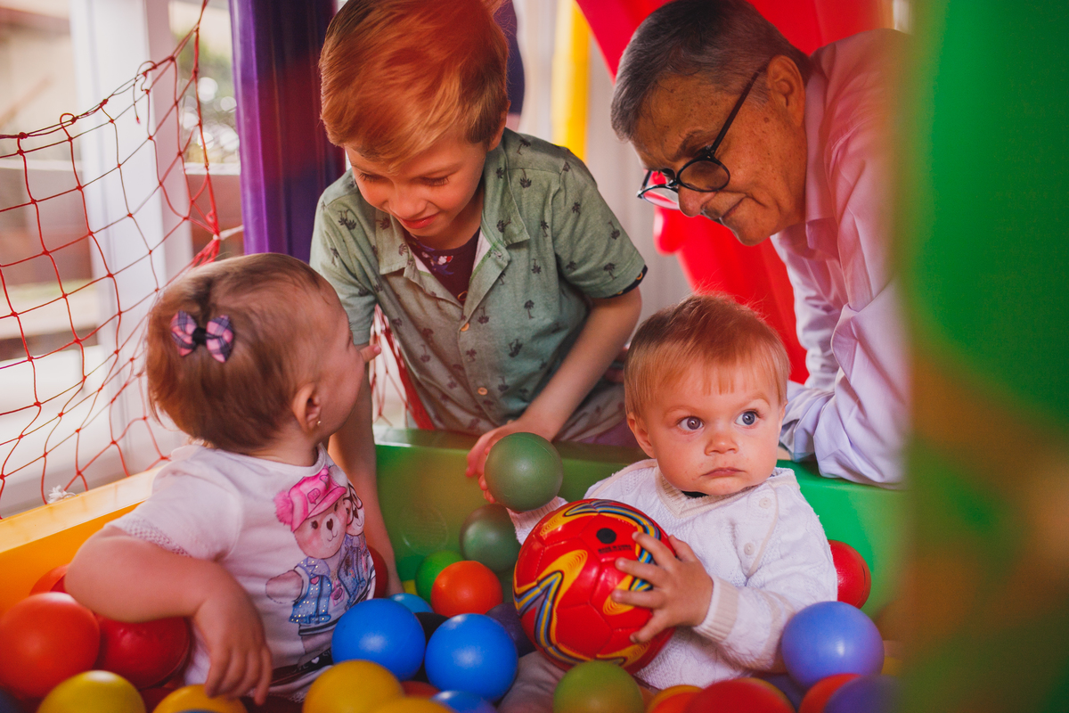 Fotografa familia Curitiba - aniversario bebe menino salao ursinho 