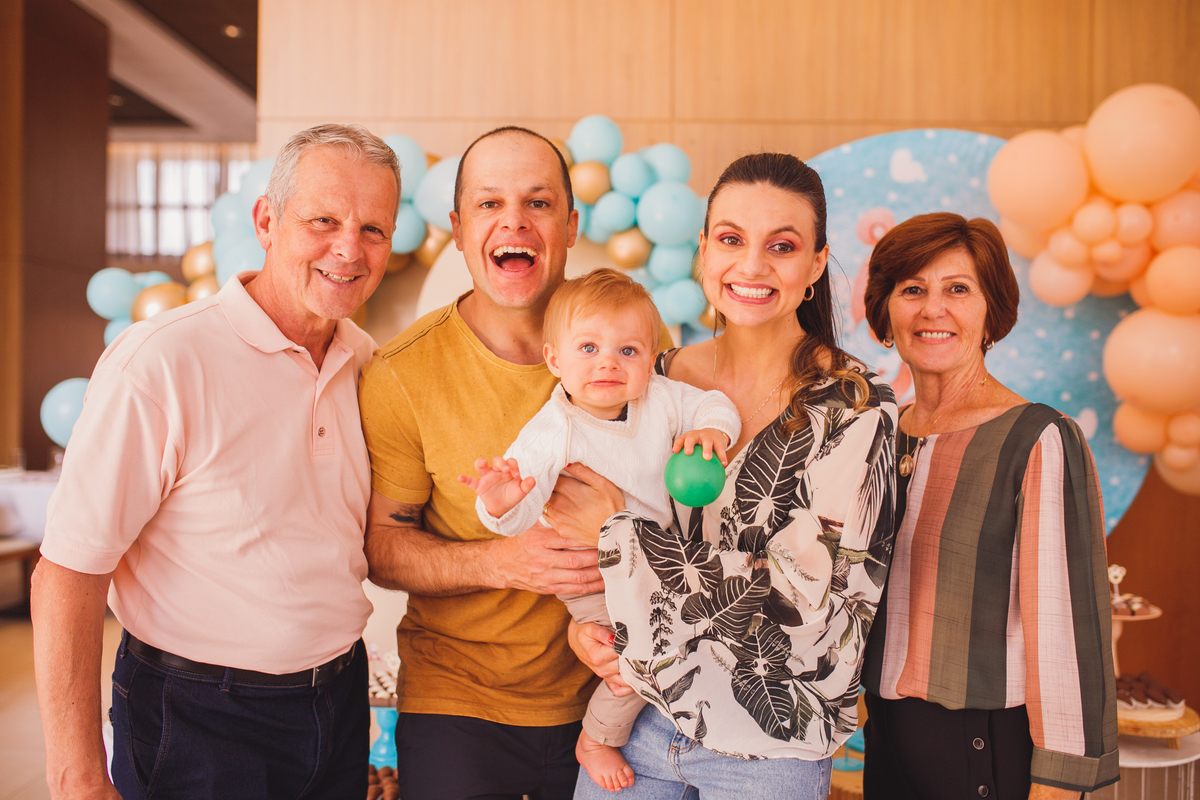 Fotografa familia Curitiba - aniversario bebe menino salao ursinho 