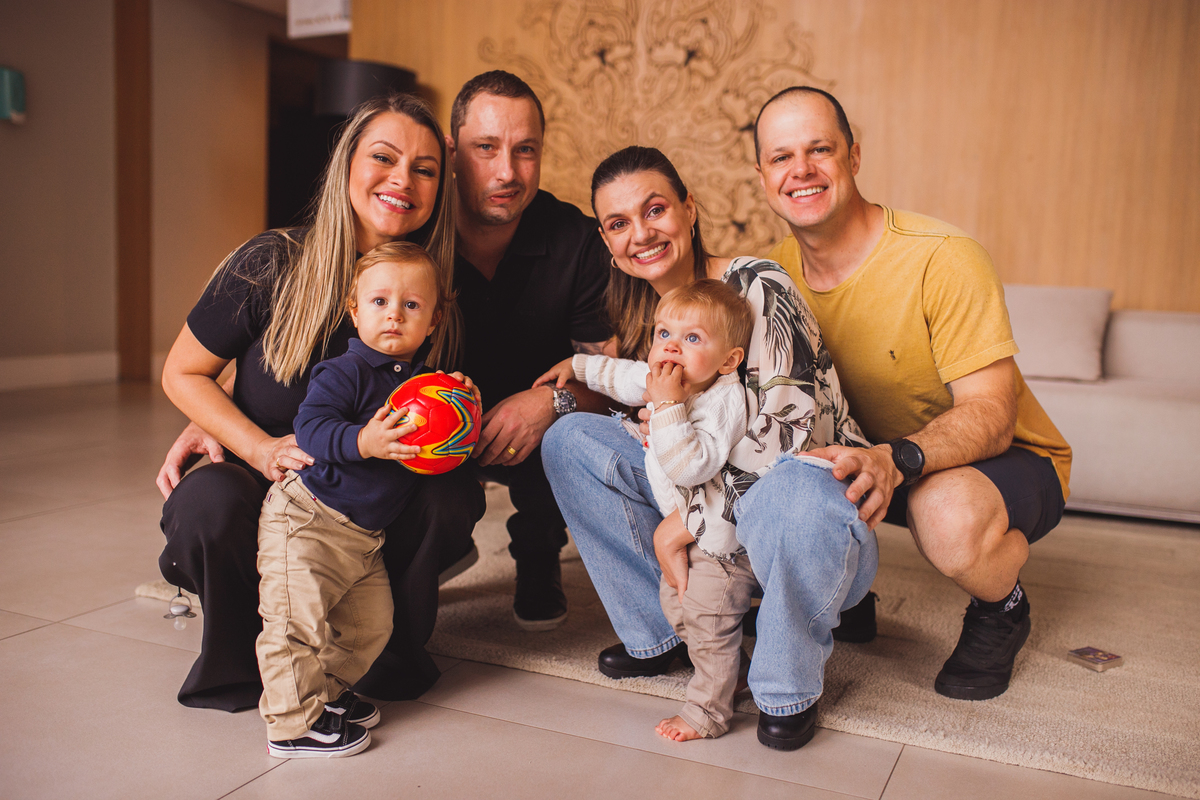 Fotografa familia Curitiba - aniversario bebe menino salao ursinho 