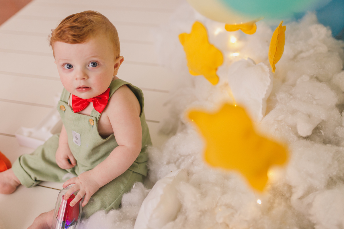 Fotografa familia Curitiba - smash the cake menino pequeno principe 