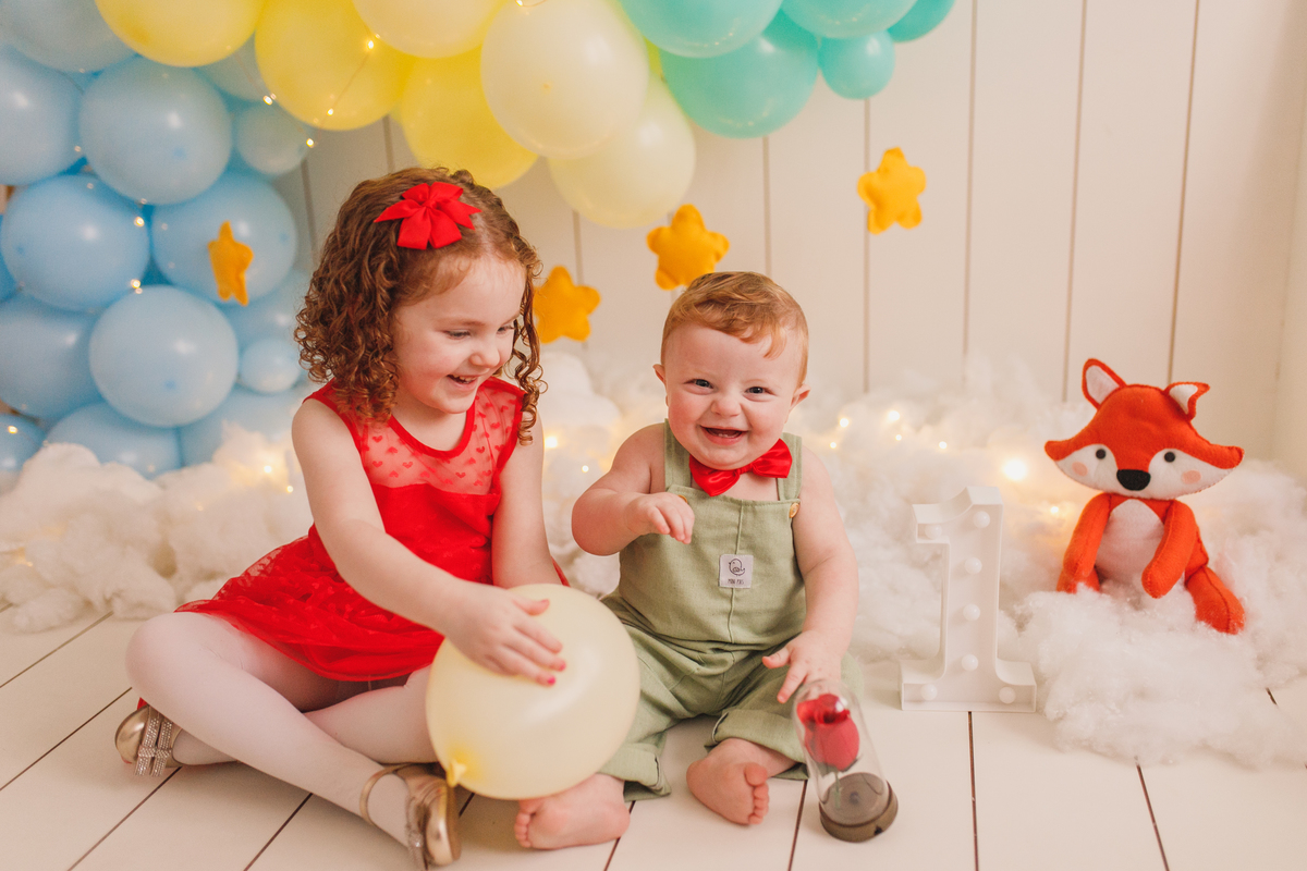 Fotografa familia Curitiba - smash the cake menino pequeno principe 