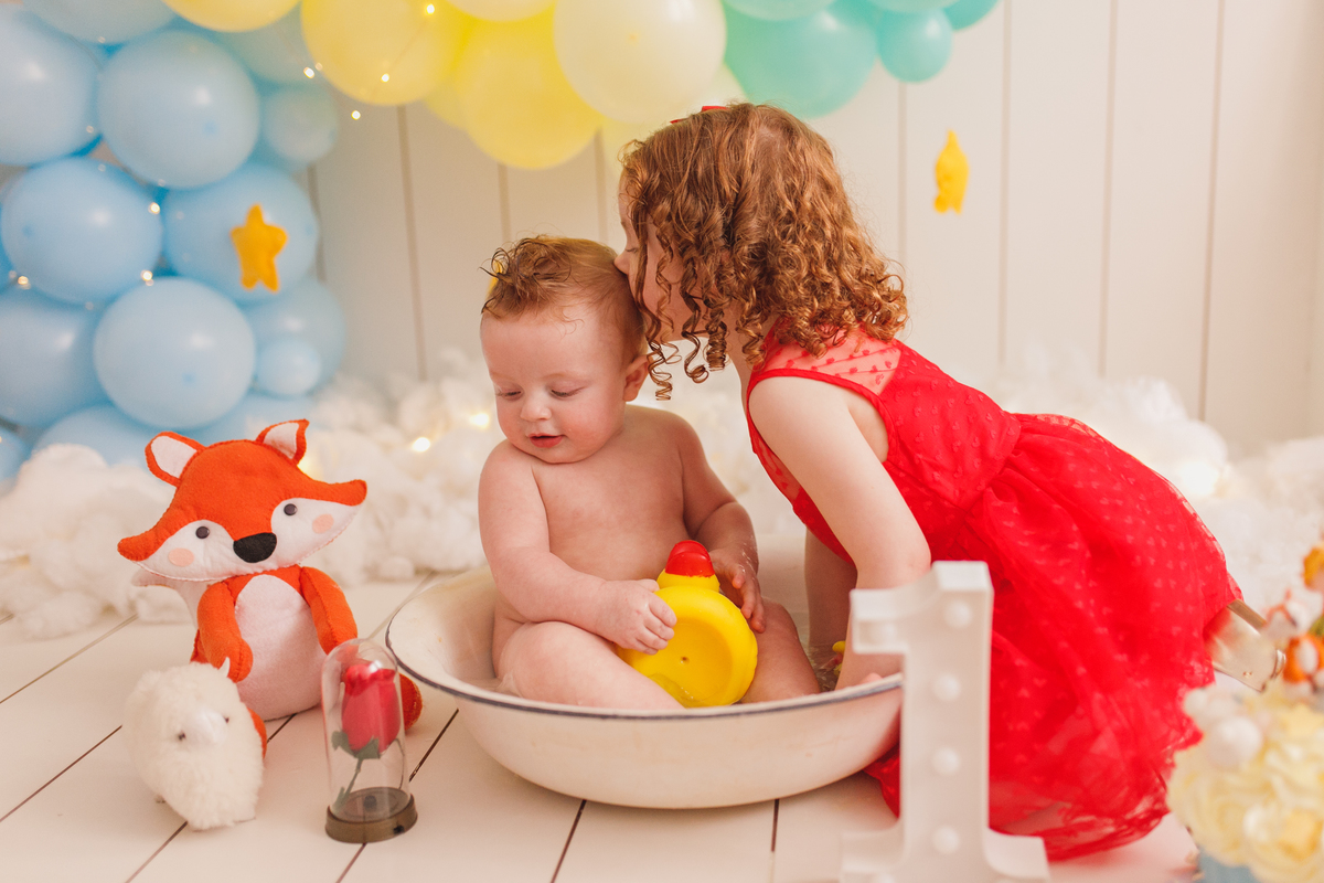 Fotografa familia Curitiba - smash the cake menino pequeno principe 