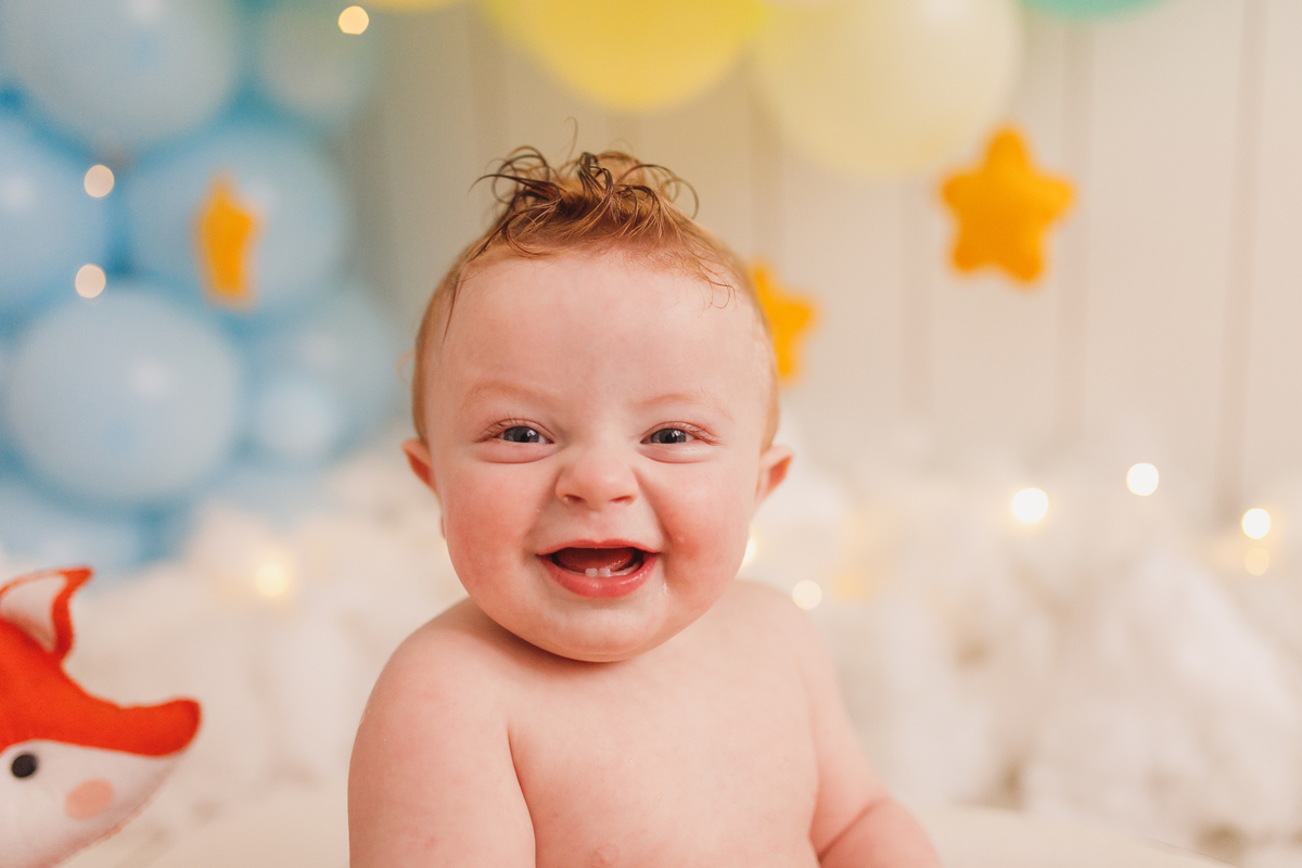 Fotografa familia Curitiba - smash the cake menino pequeno principe 