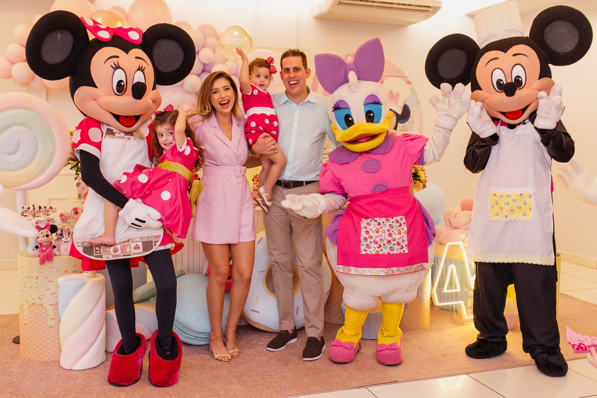 Fotografa familia Curitiba - Aniversario meninas Minnie mouse irmãs 