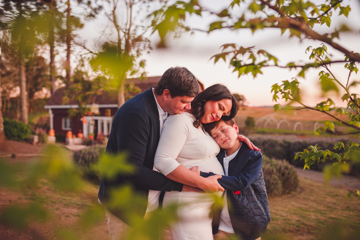 Fotografa familia Curitiba - Ensaio externo gestante Lavandario 