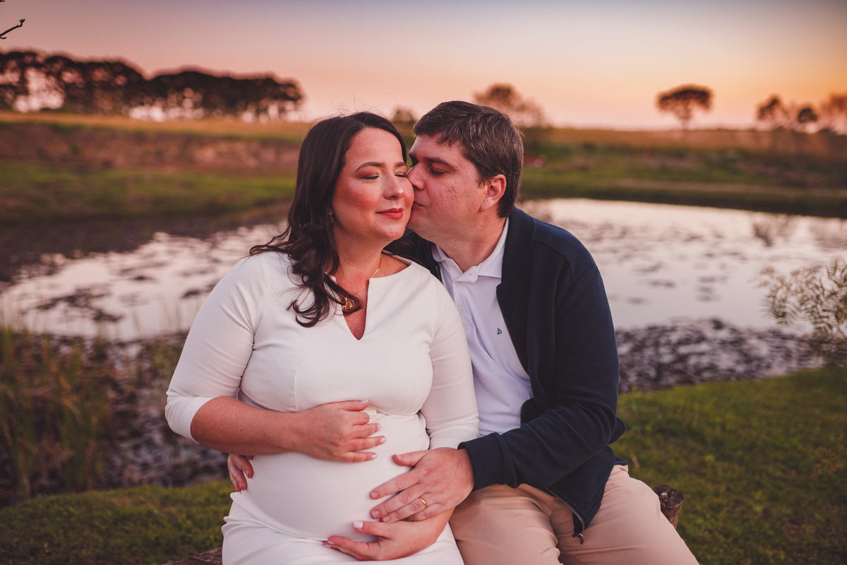 Fotografa familia Curitiba - Ensaio externo gestante Lavandario 