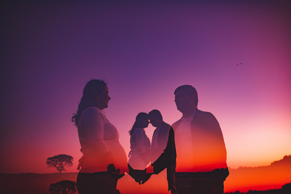 Fotografa familia Curitiba - Ensaio externo gestante Lavandario 