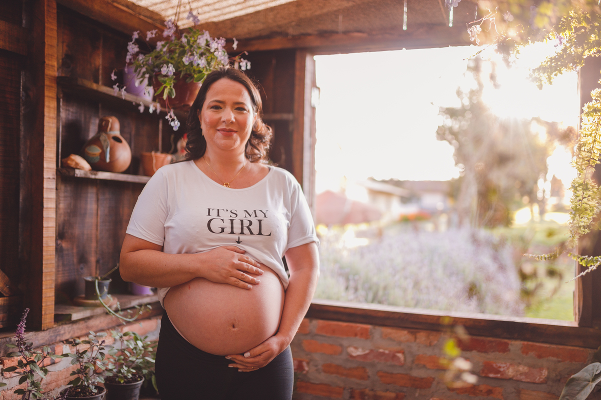 Fotografa familia Curitiba - Ensaio externo gestante Lavandario 